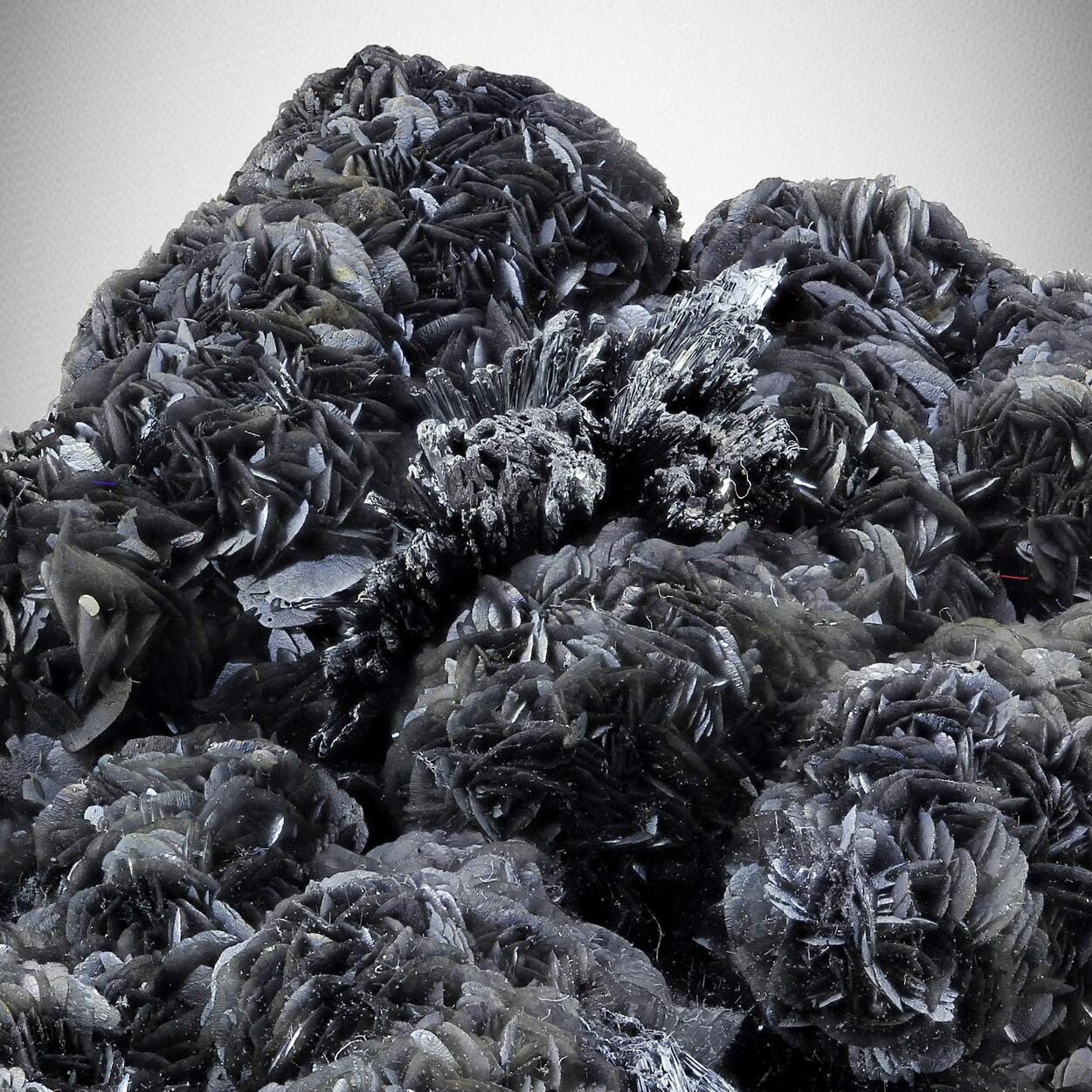 Stibnite & Calcite With Inclusions