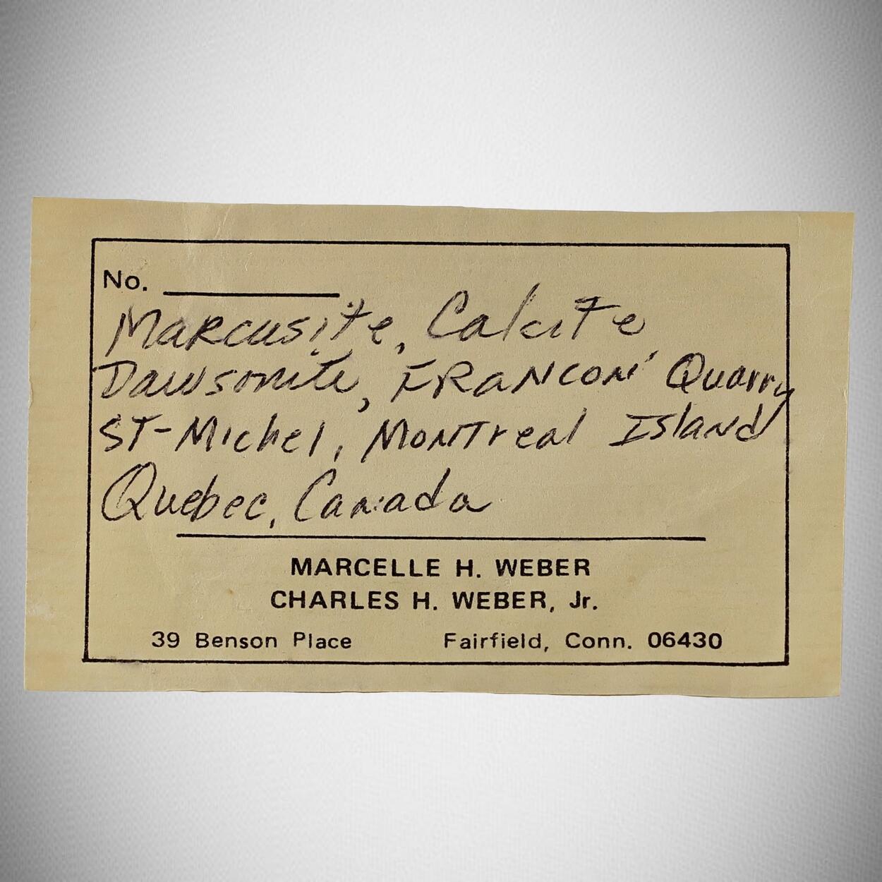 Marcasite With Calcite