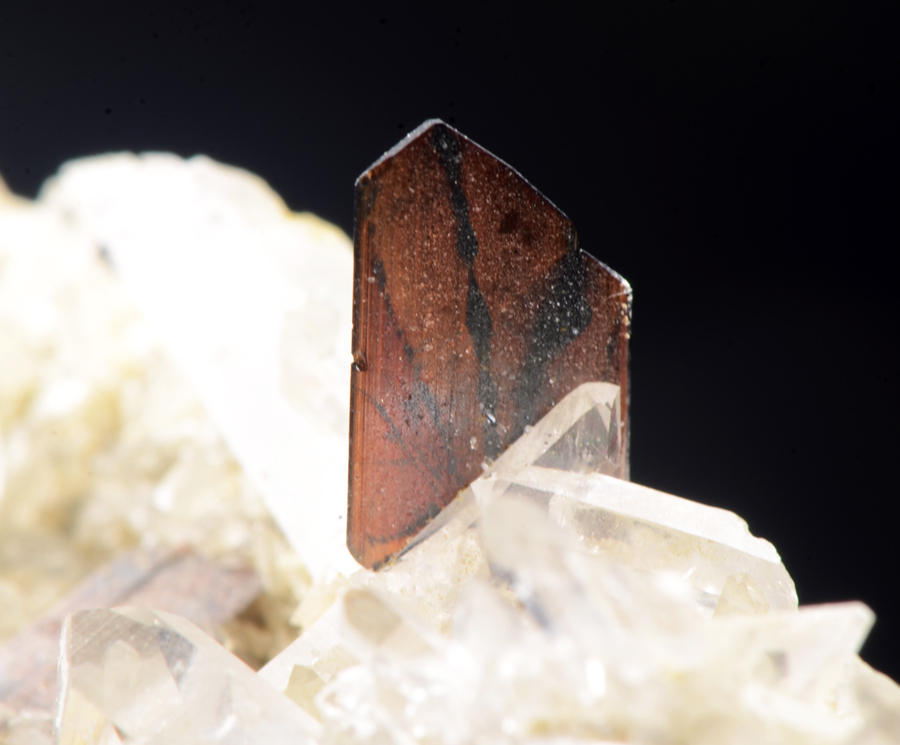 Brookite On Quartz