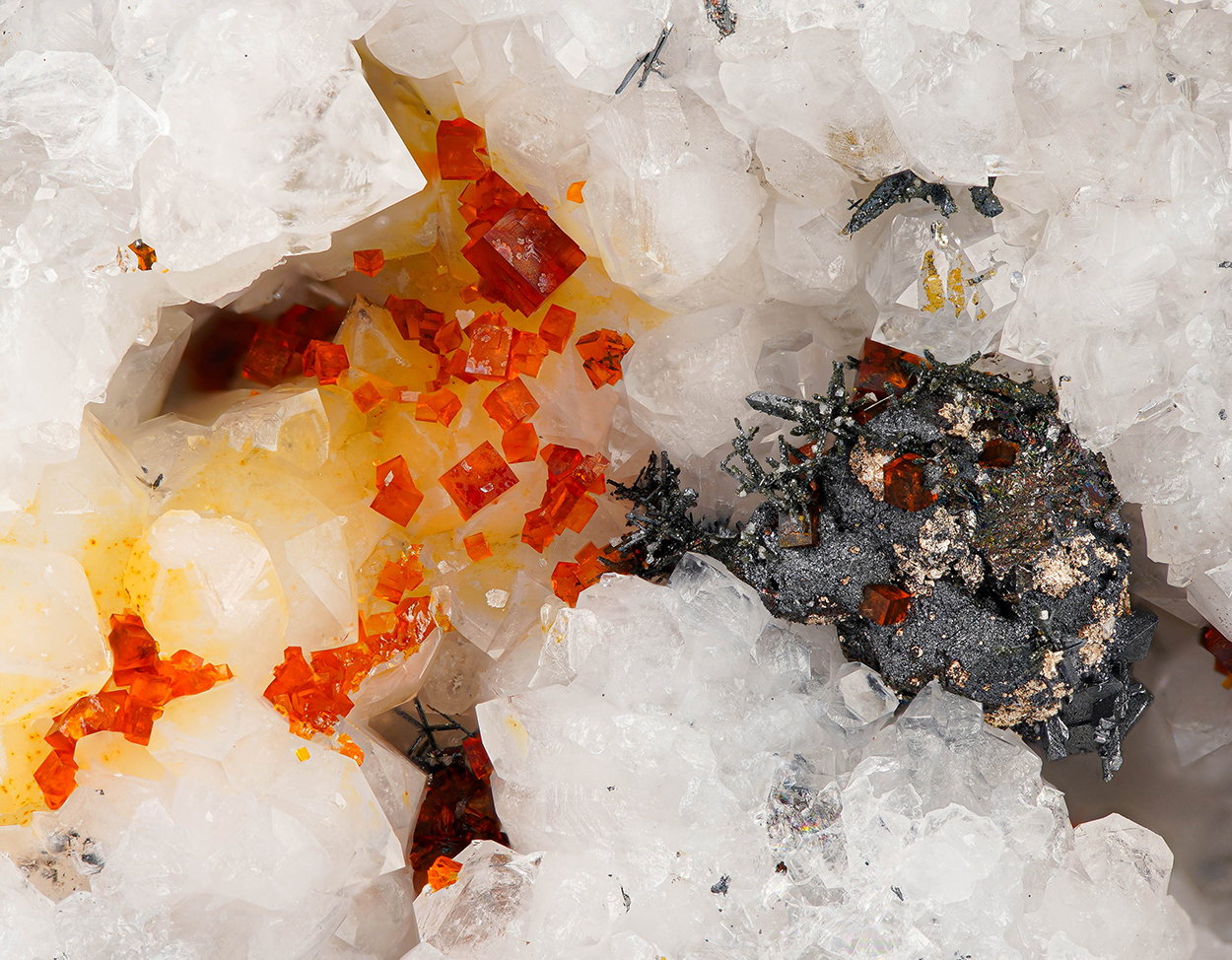 Bariopharmacosiderite Silver & Arsenopyrite