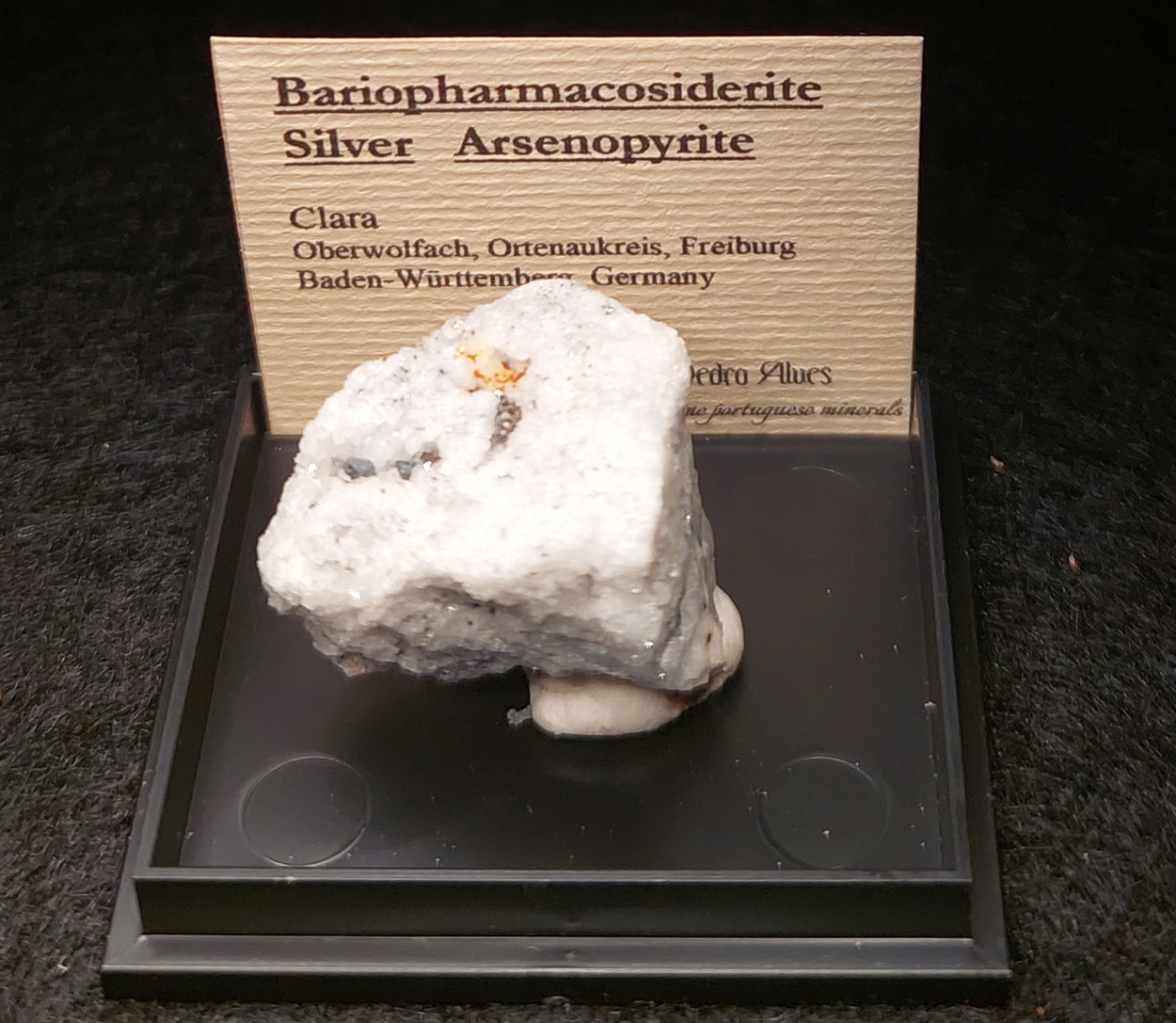 Bariopharmacosiderite Silver & Arsenopyrite