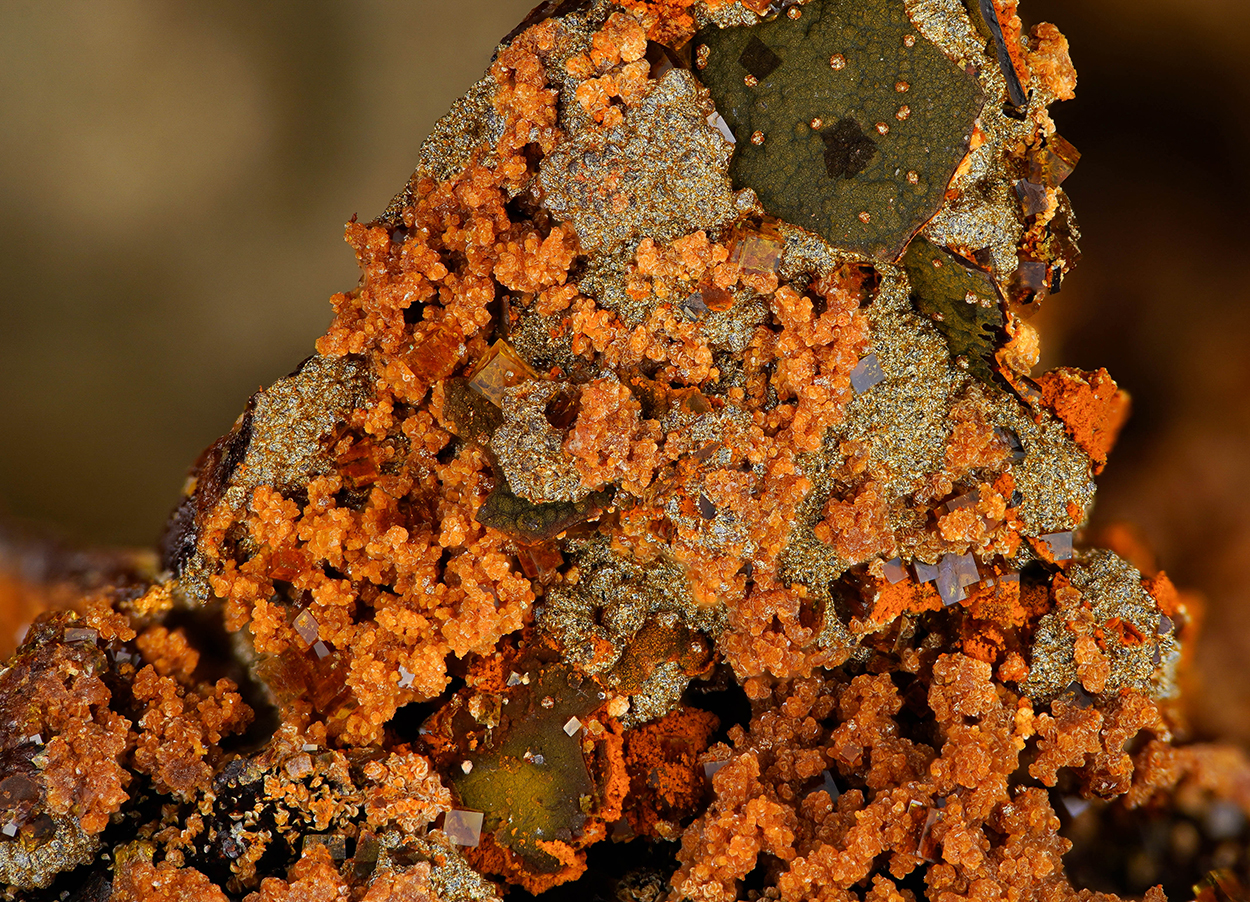 Pharmacosiderite Jarosite & Arseniosiderite