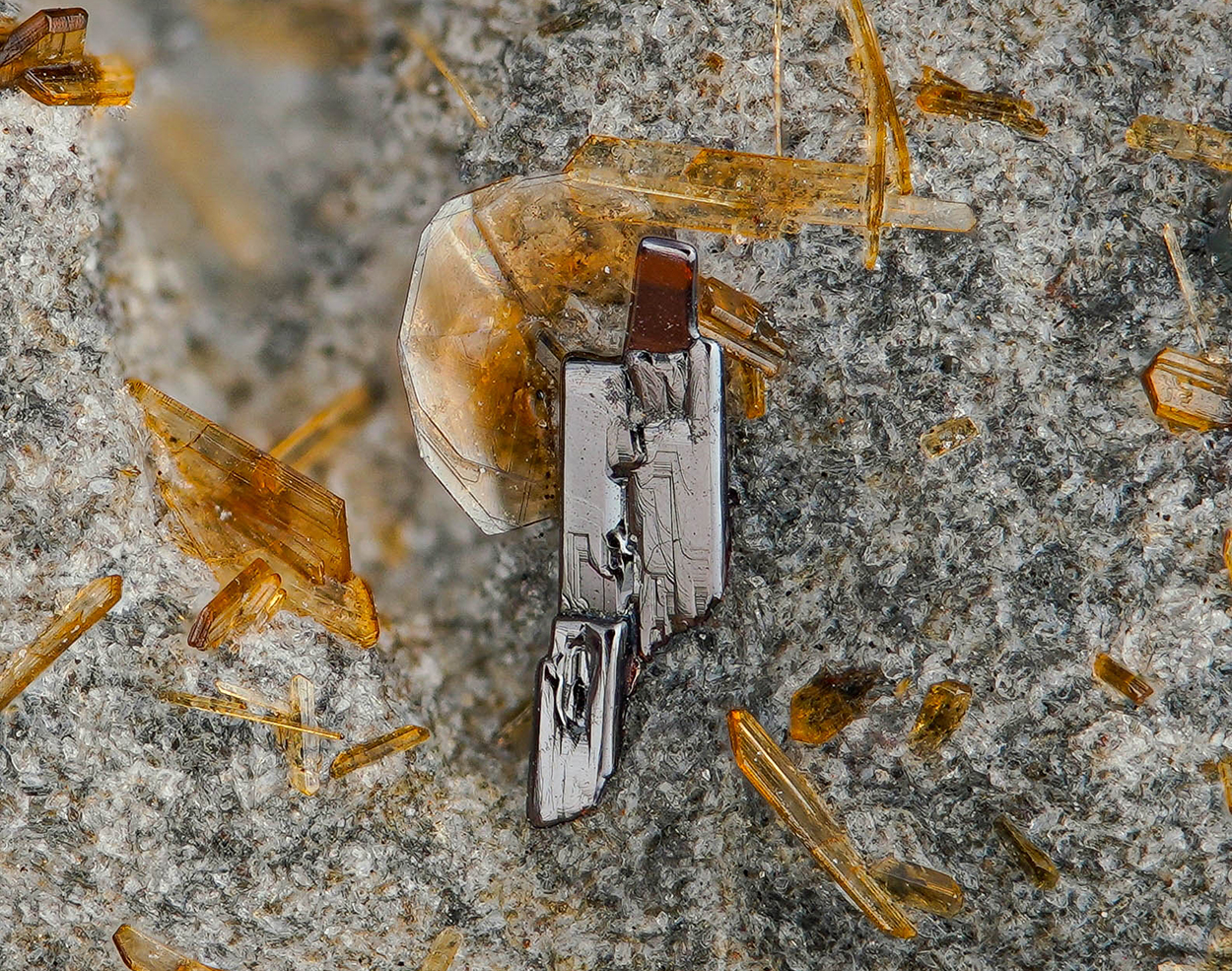 Enstatite Pseudobrookite Hematite & Phlogopite