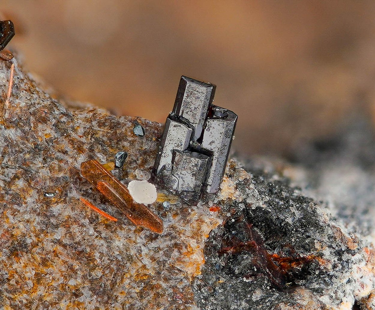 Enstatite Pseudobrookite Hematite & Phlogopite