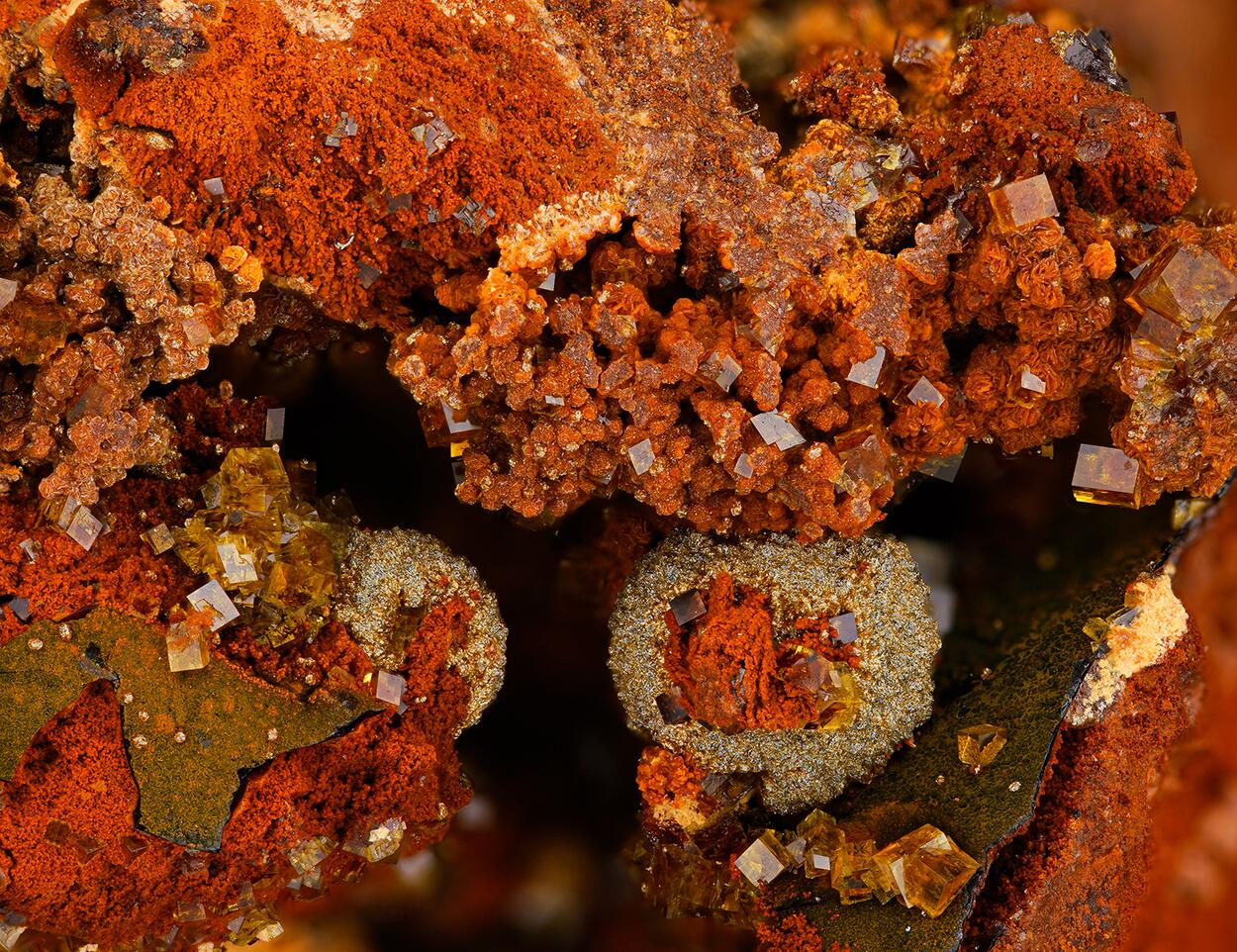 Pharmacosiderite & Arseniosiderite