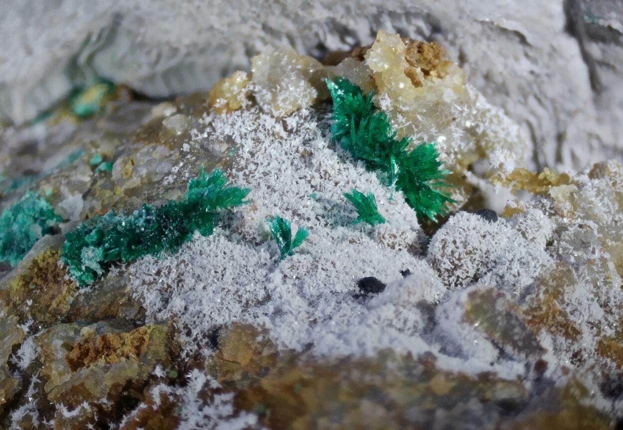 Pyromorphite & Malachite