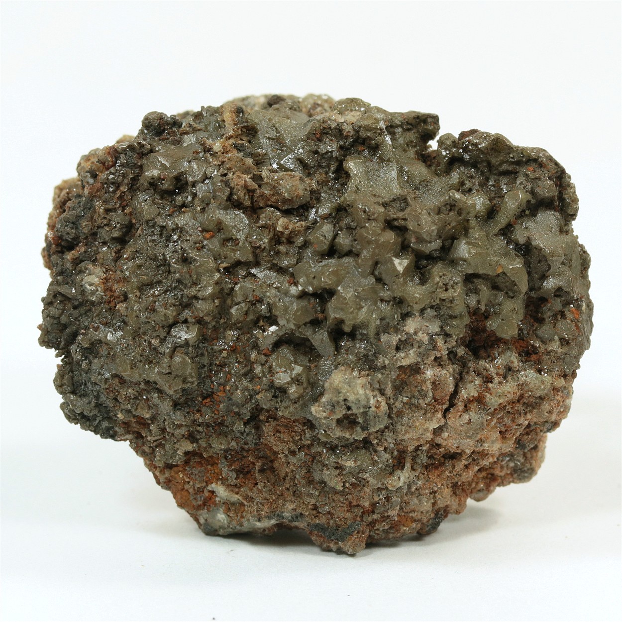 Chlorargyrite With Cerussite & Garnet Var Grossular