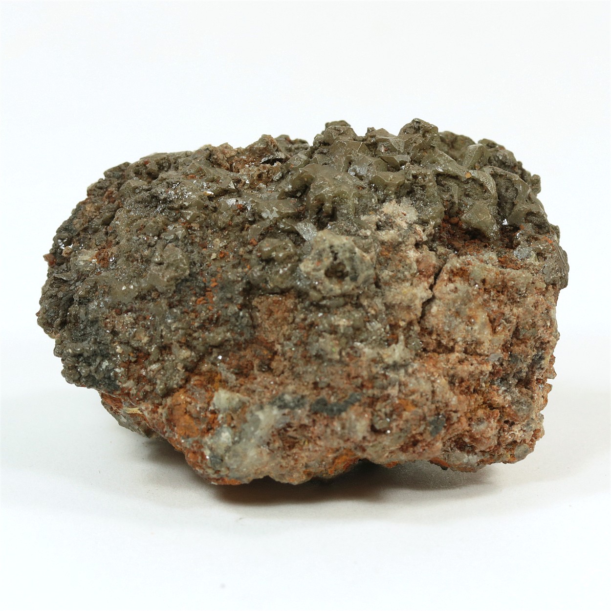 Chlorargyrite With Cerussite & Garnet Var Grossular