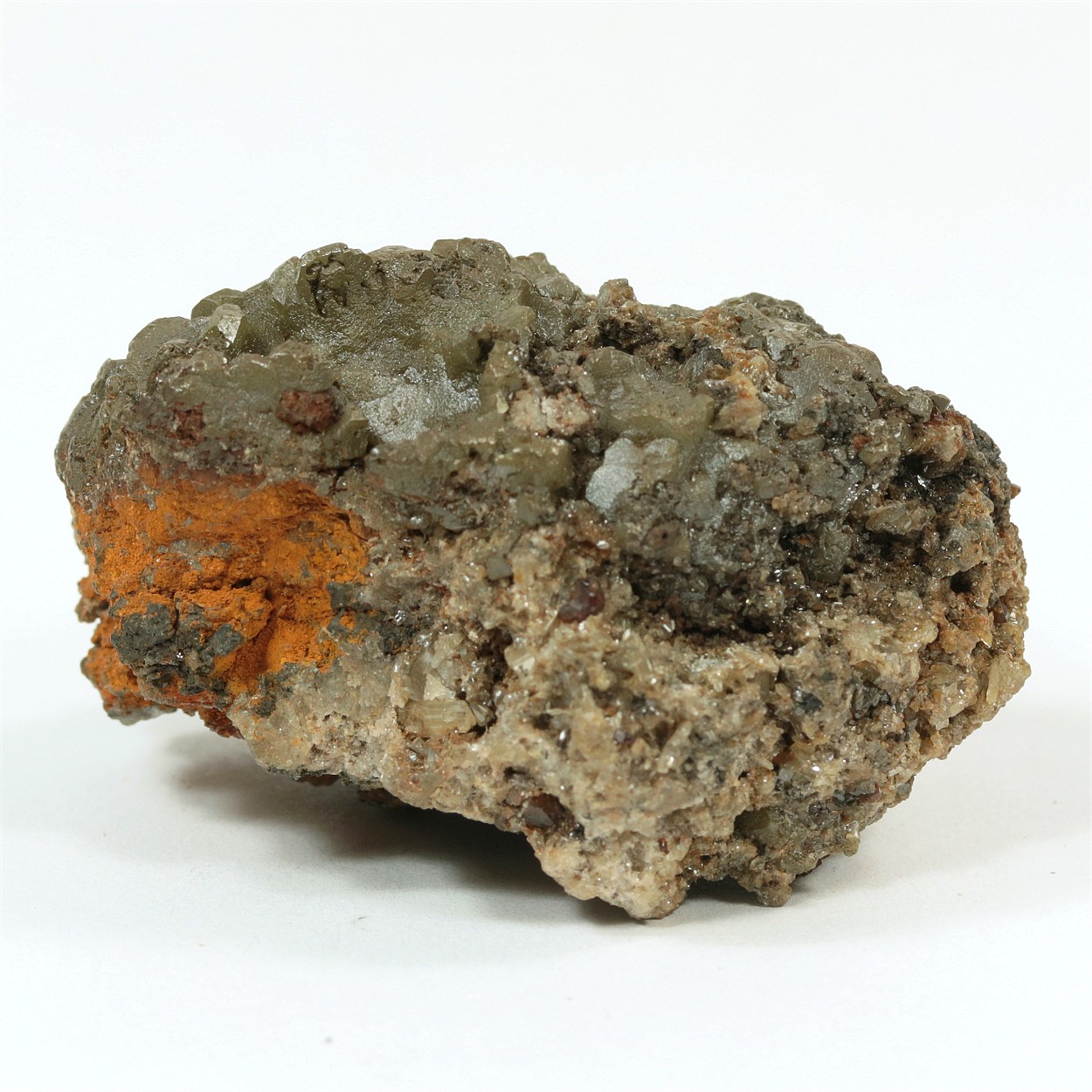 Chlorargyrite With Cerussite & Garnet Var Grossular