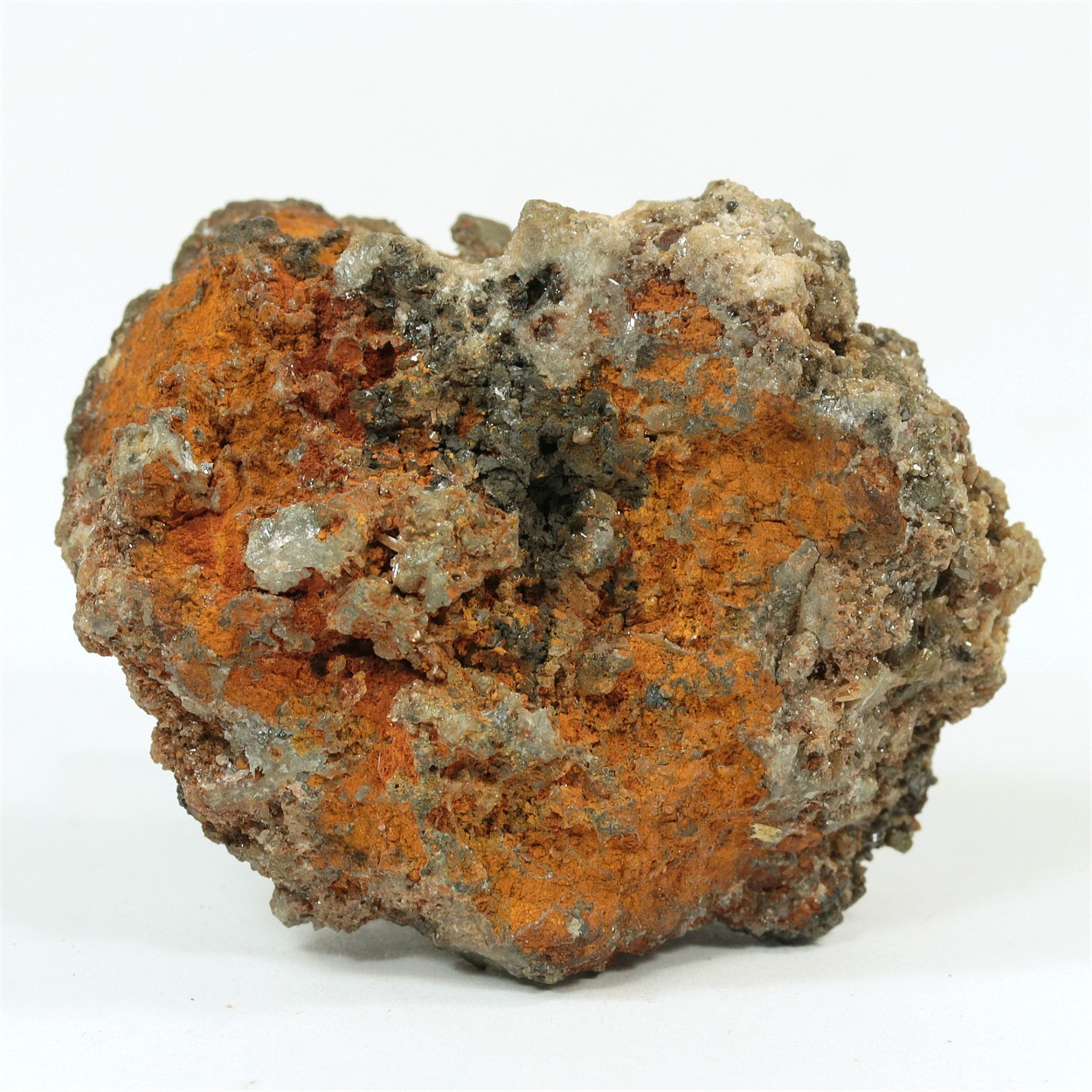 Chlorargyrite With Cerussite & Garnet Var Grossular