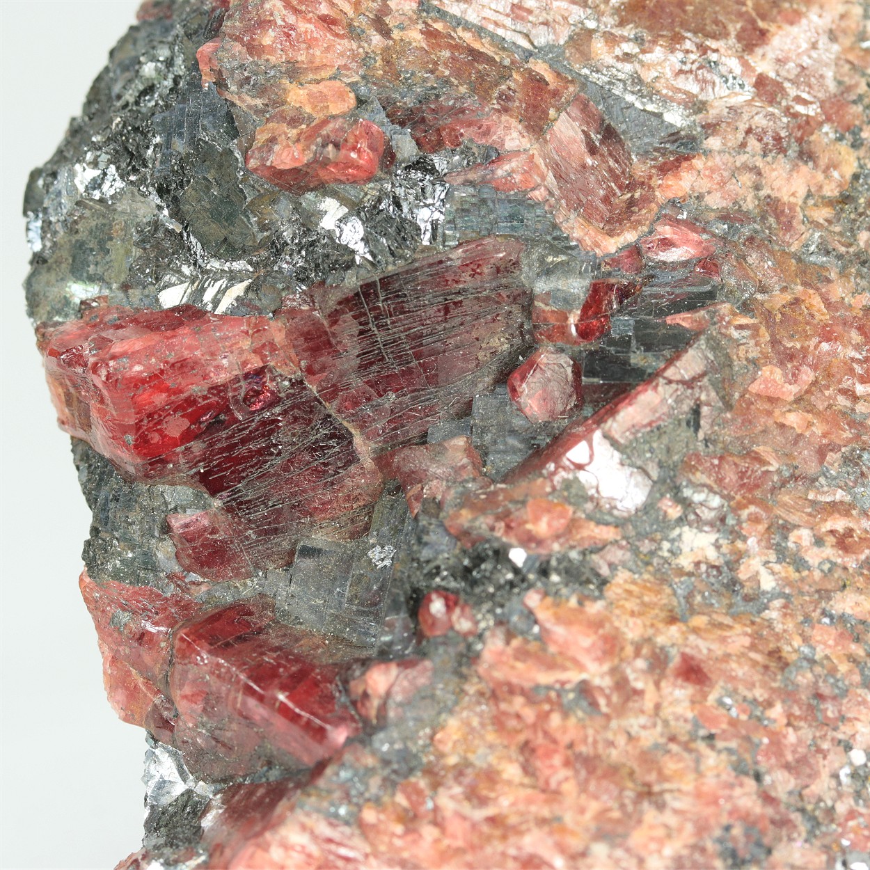 Rhodonite With Galena