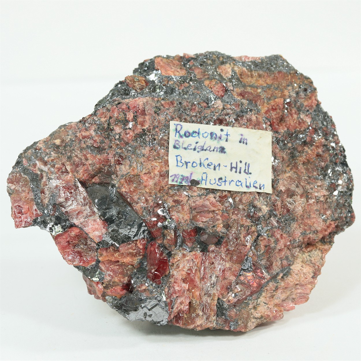 Rhodonite With Galena