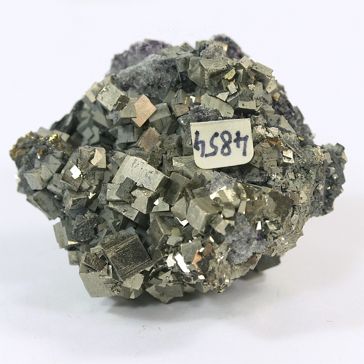Cosalite With Pyrite & Fluorite
