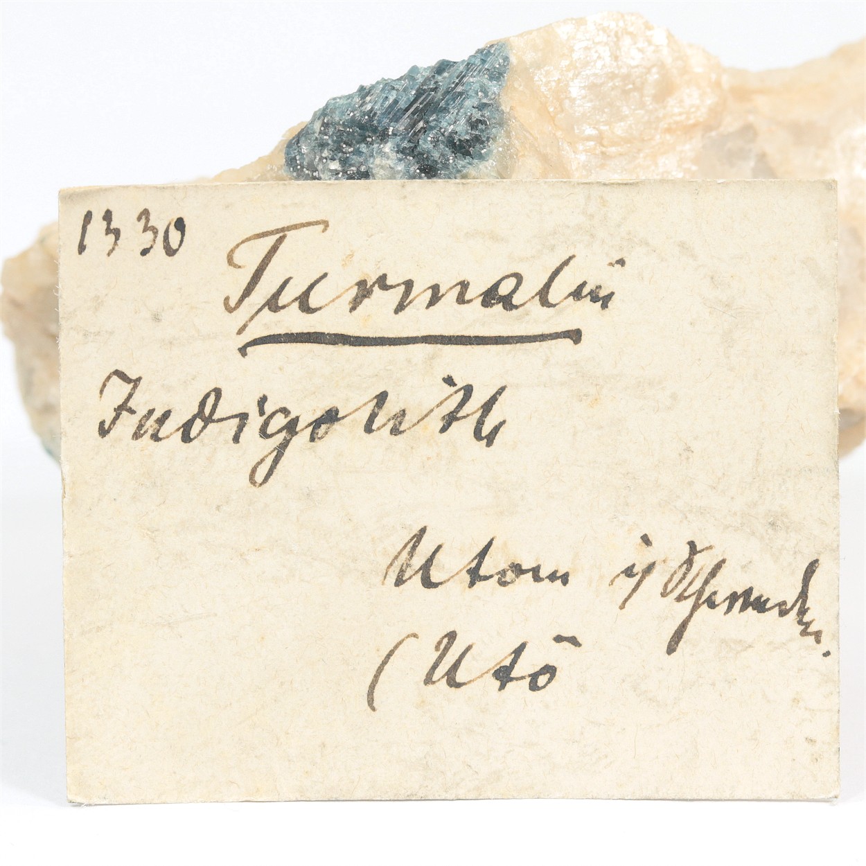 Tourmaline Var Indicolite With Petalite