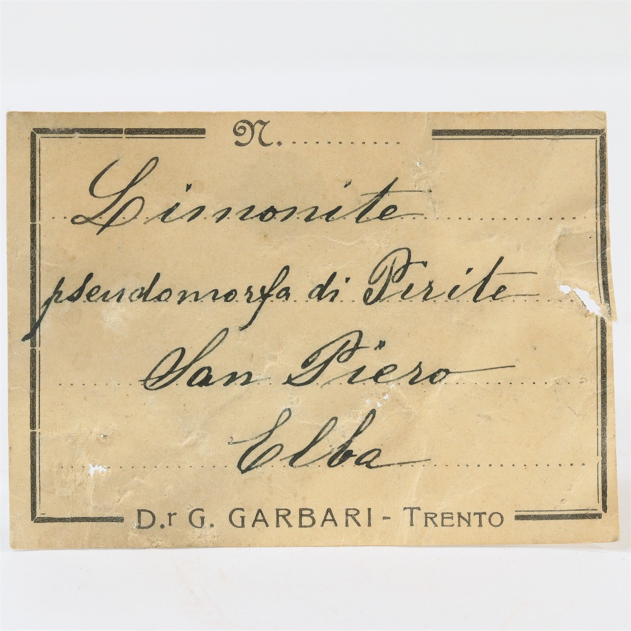 Limonite Psm Pyrite With Feldspar