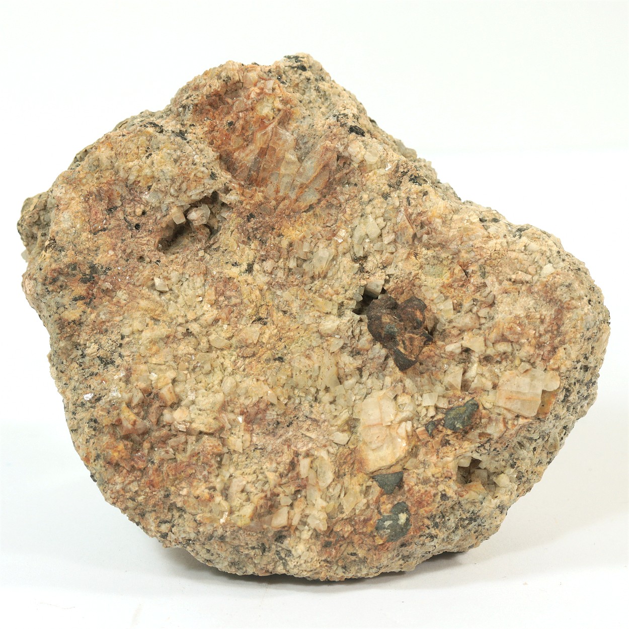 Limonite Psm Pyrite With Feldspar