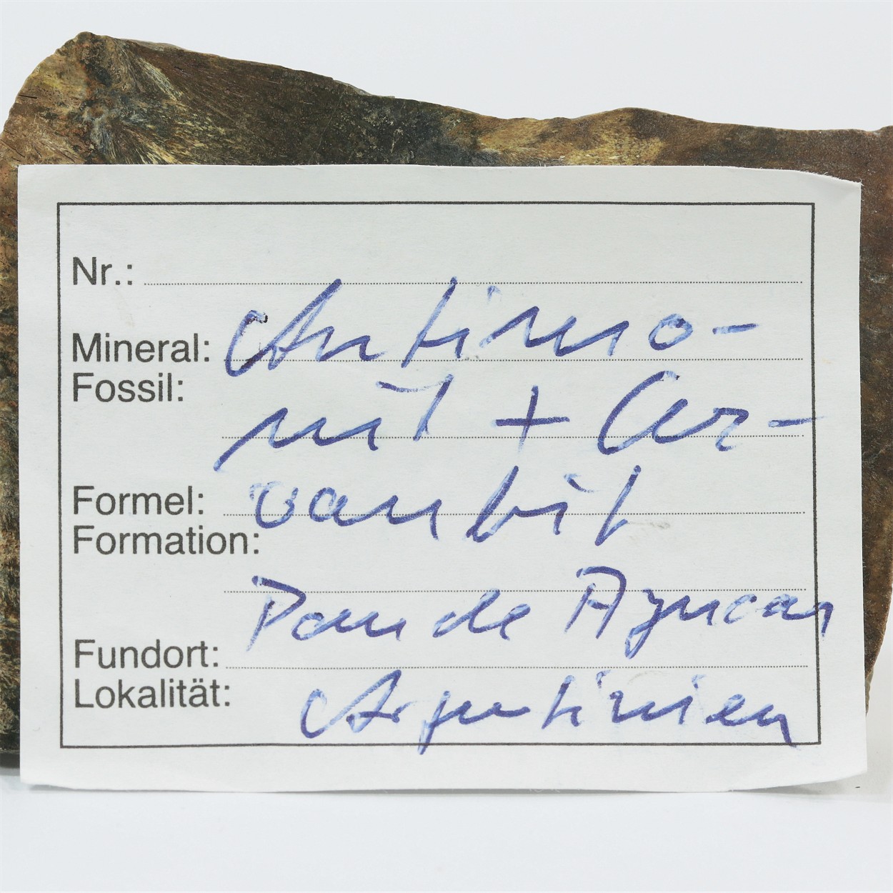 Stibnite With Cervantite