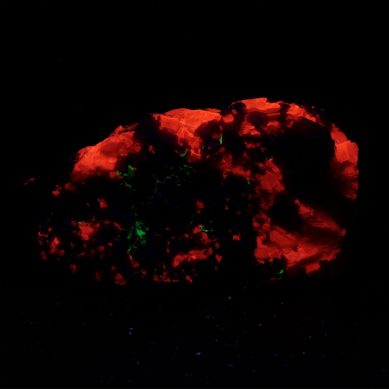 Rhodonite With Calcite & Franklinite & Mica