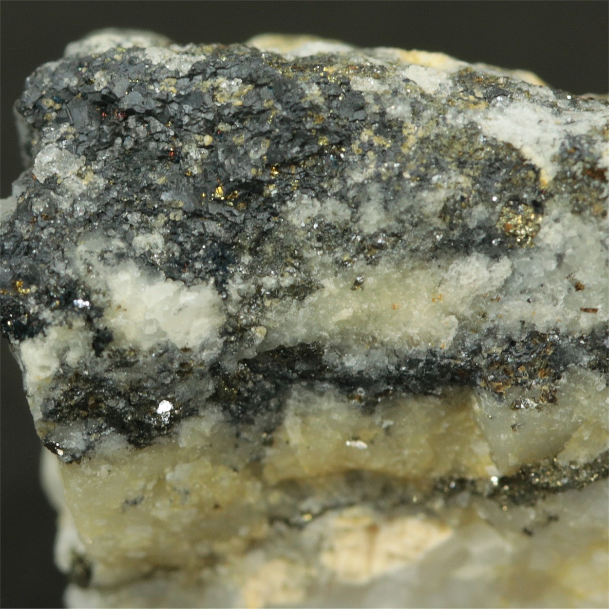 Native Gold With Pyrite & Galena