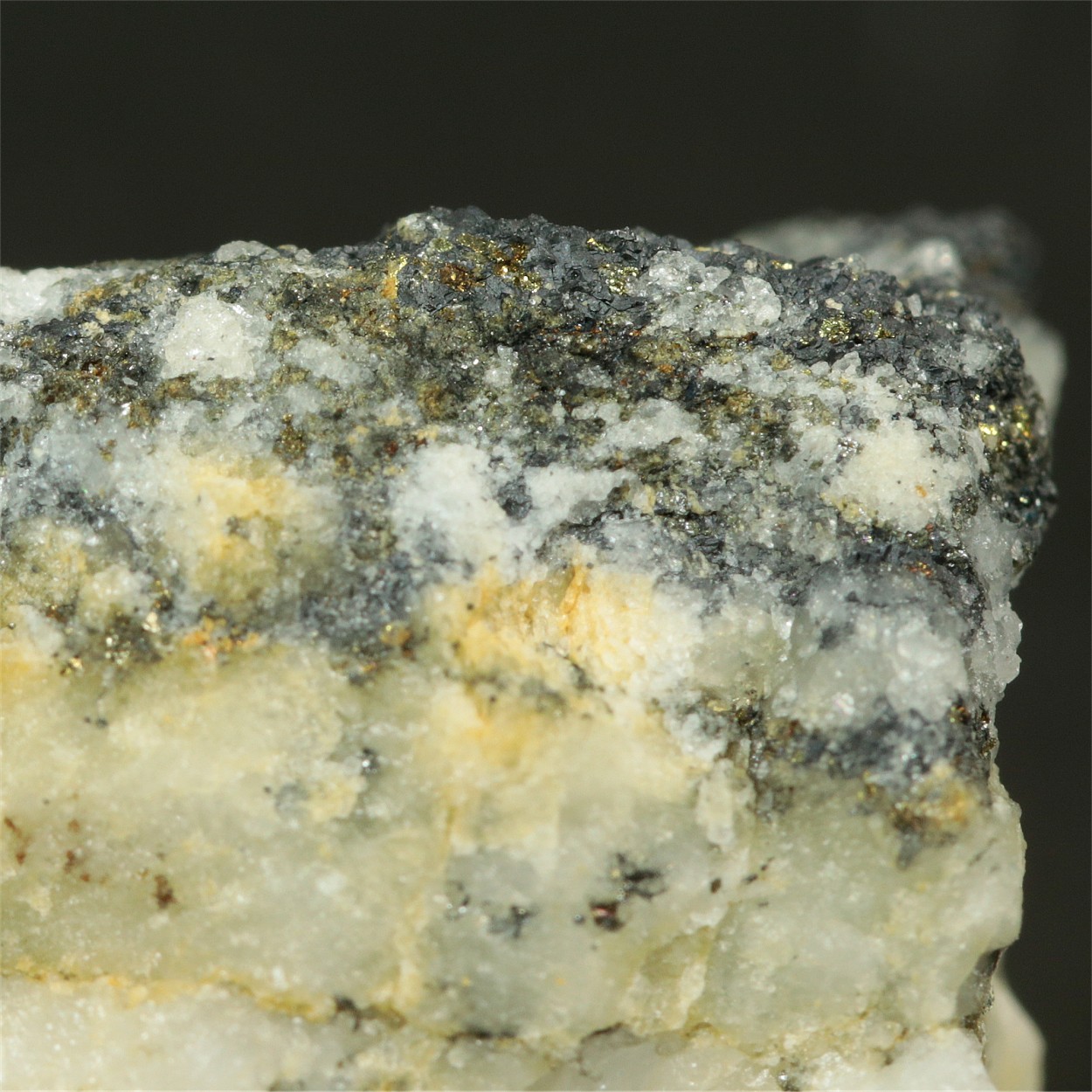 Native Gold With Pyrite & Galena