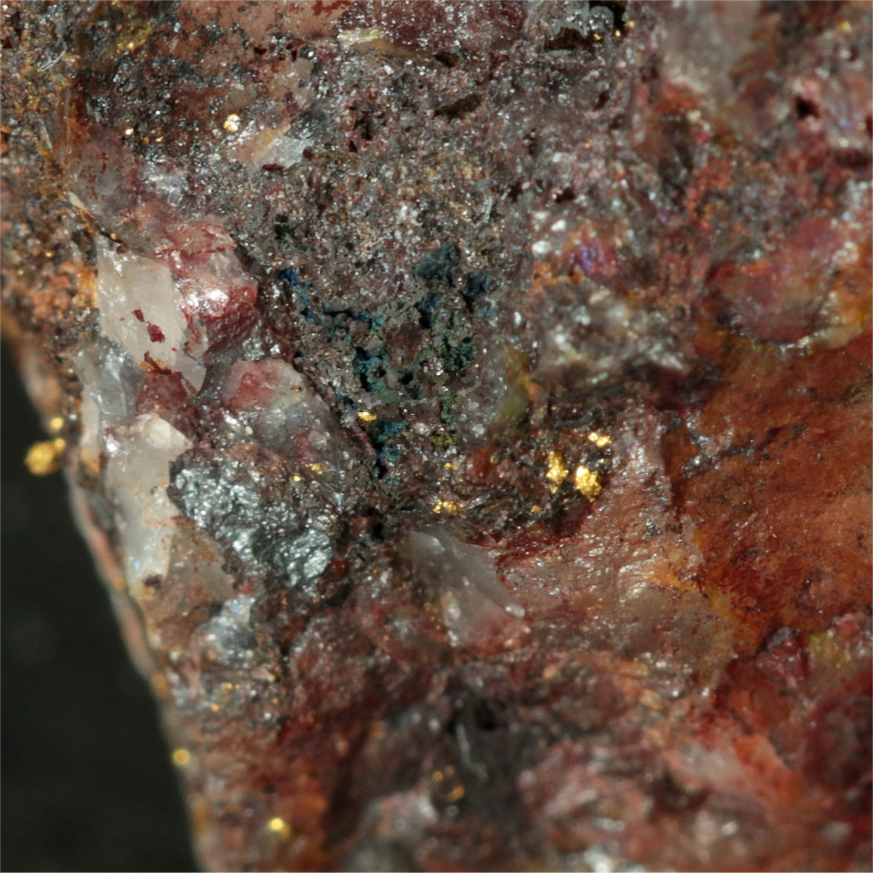 Native Gold With Limonite