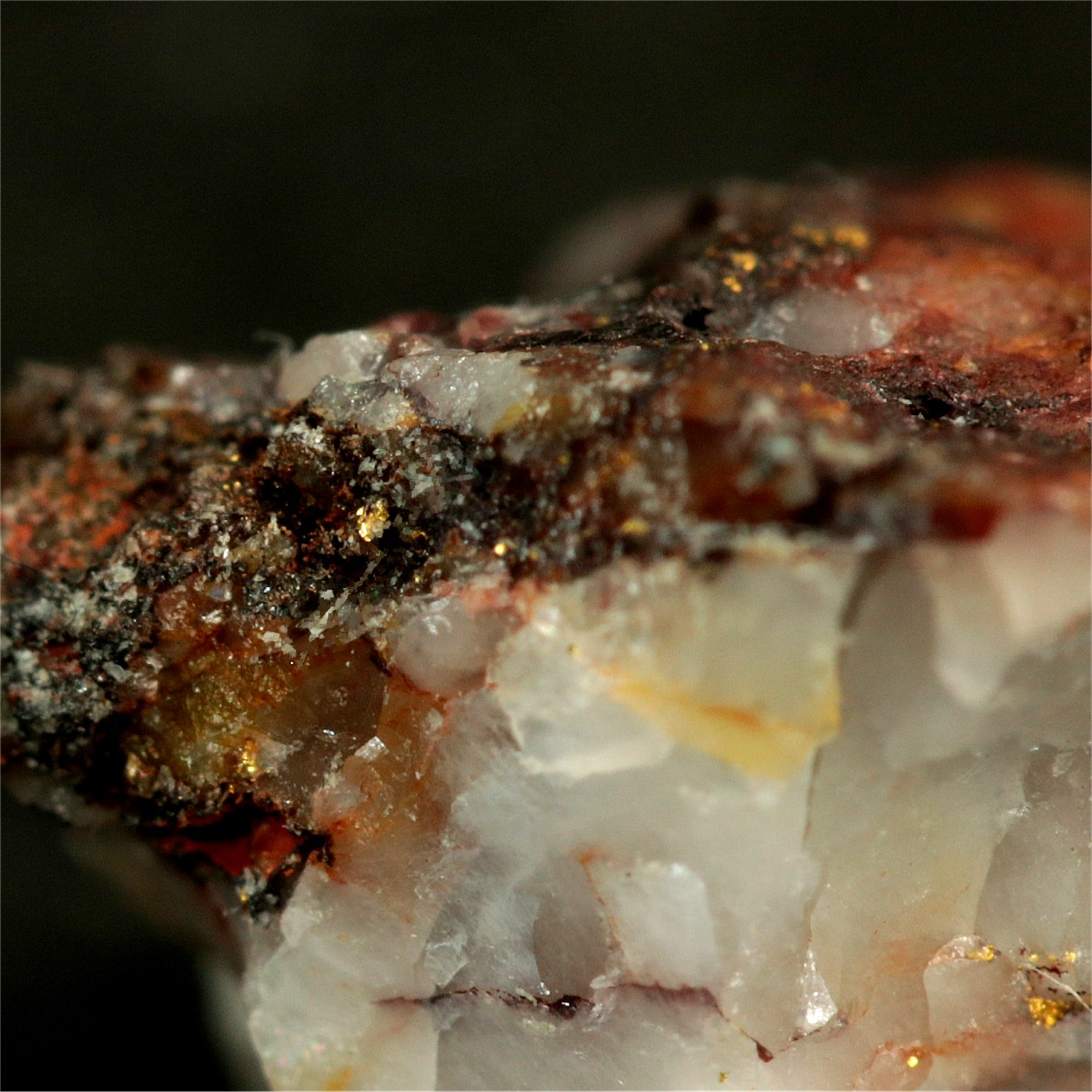 Native Gold With Limonite