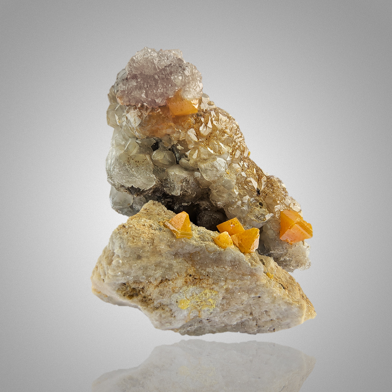 Wulfenite & Calcite