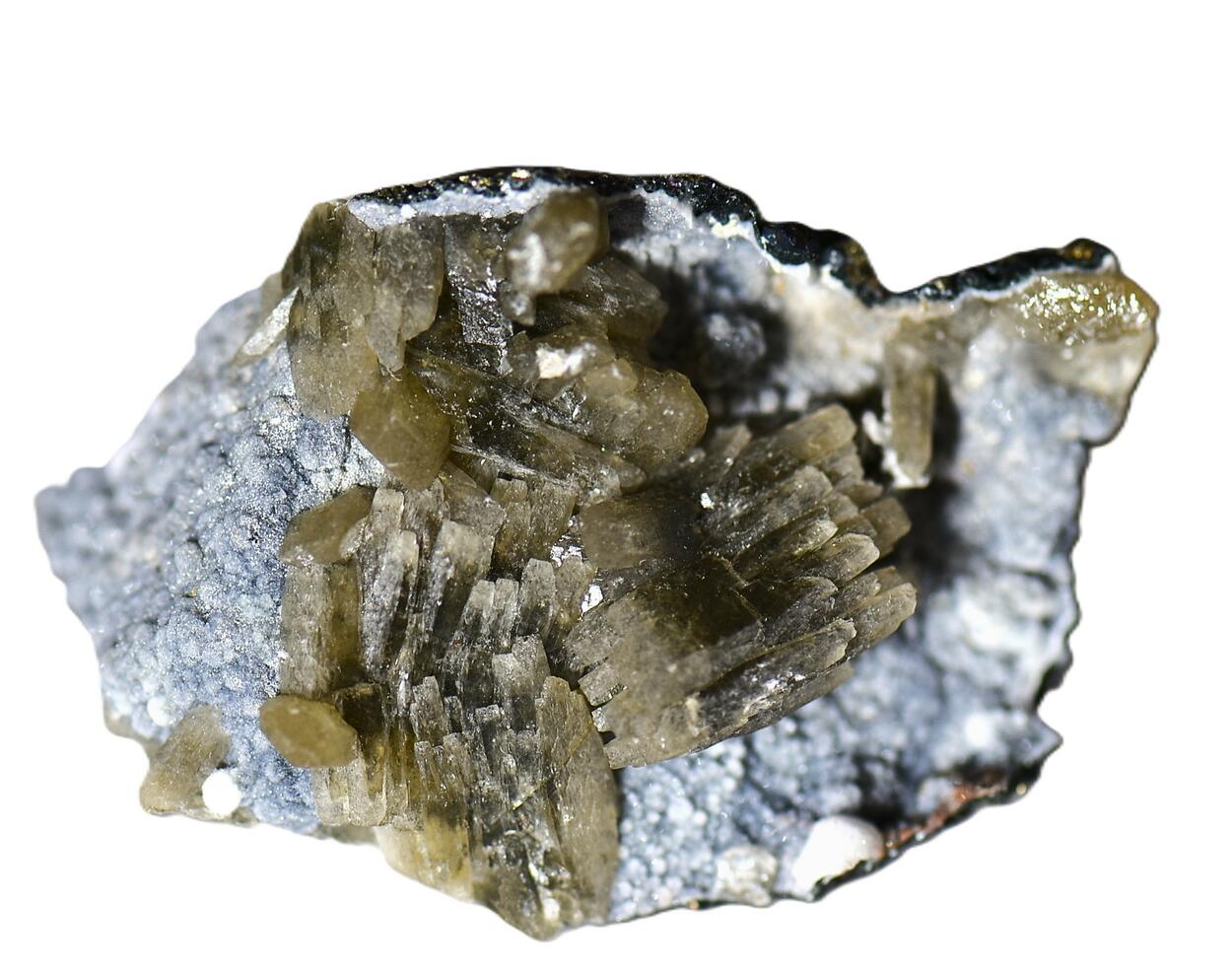 Baryte On Chalcopyrite
