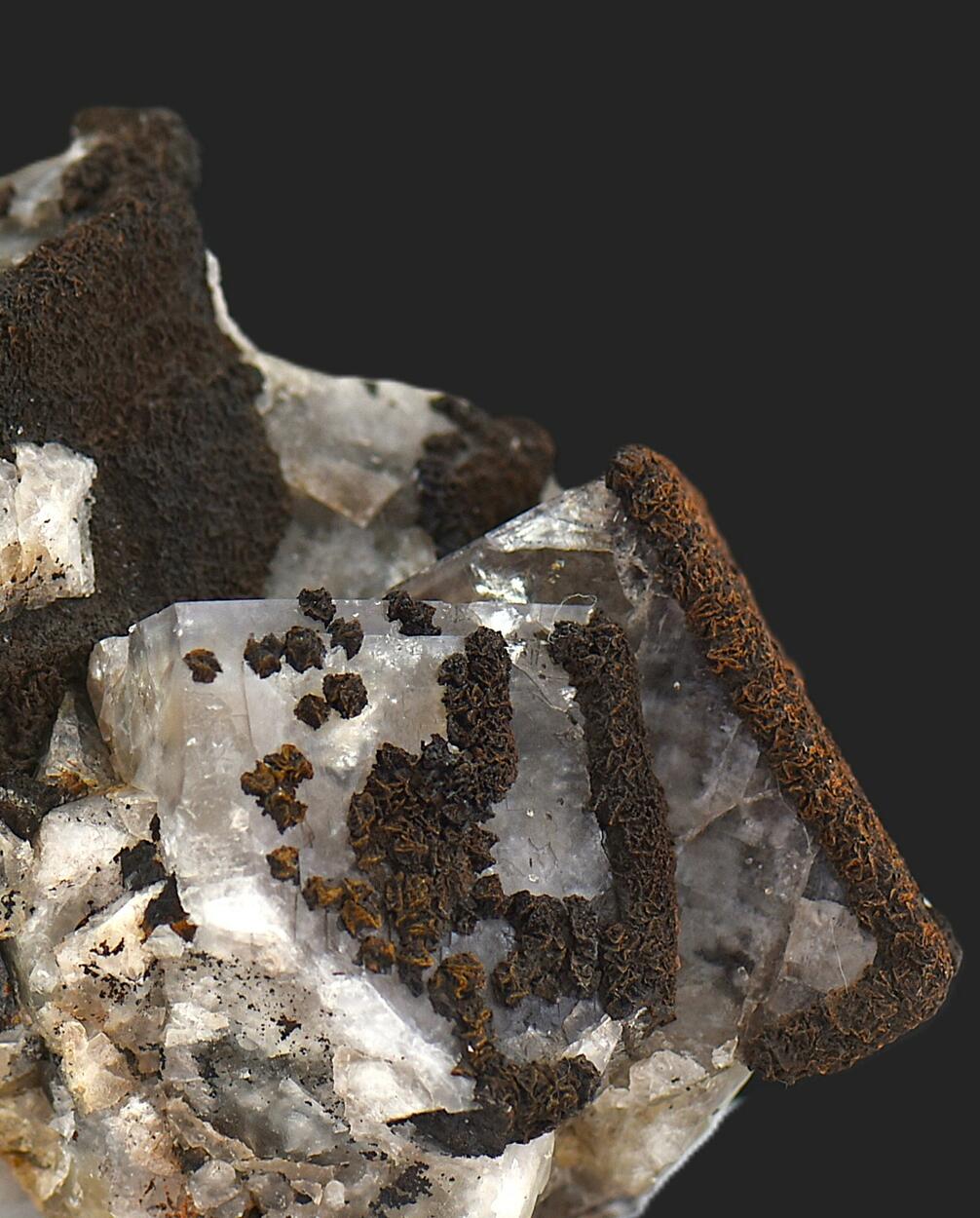 Siderite On Fluorite