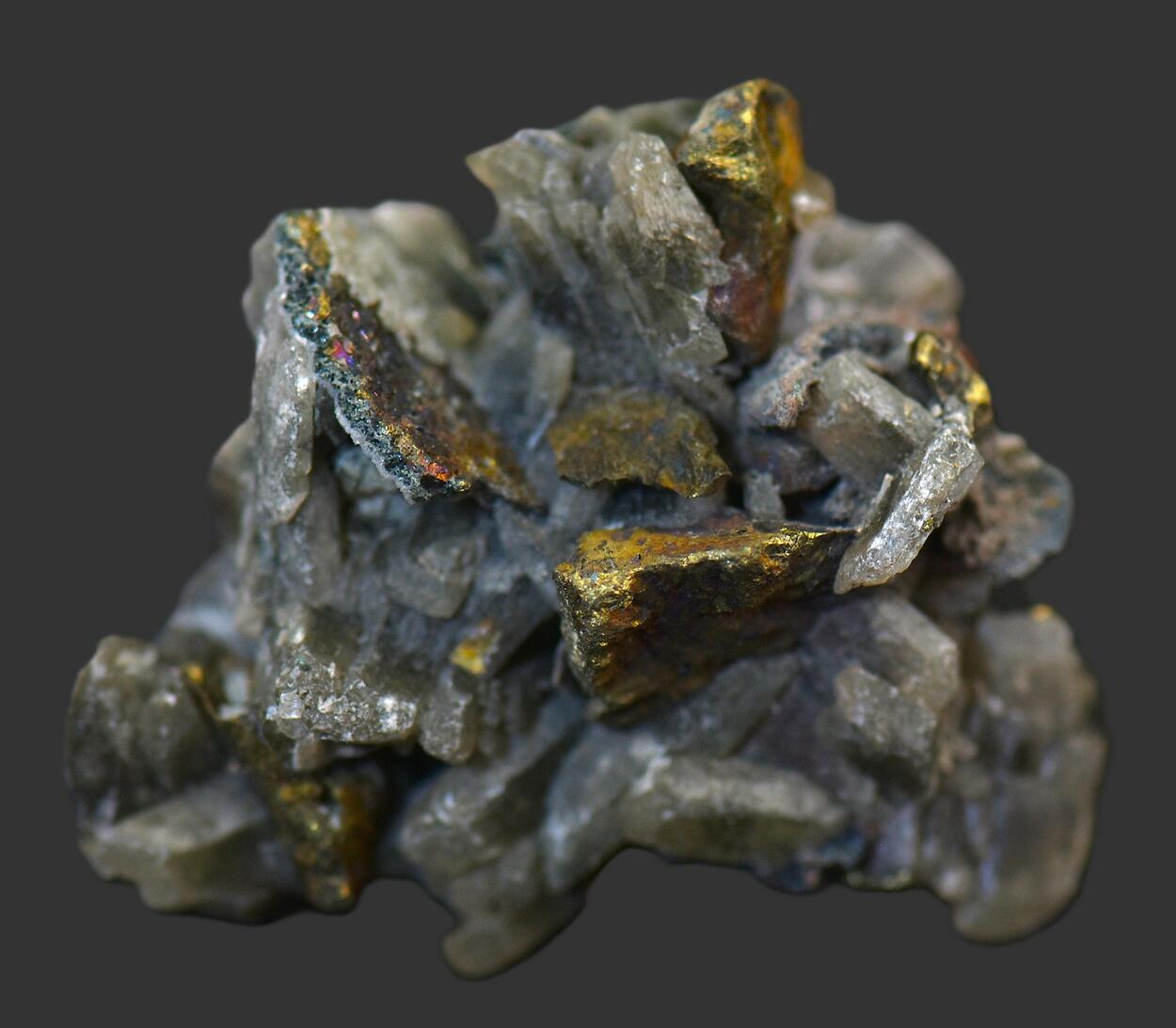 Baryte On Chalcopyrite