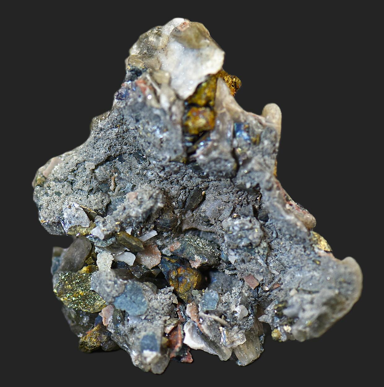 Baryte On Chalcopyrite