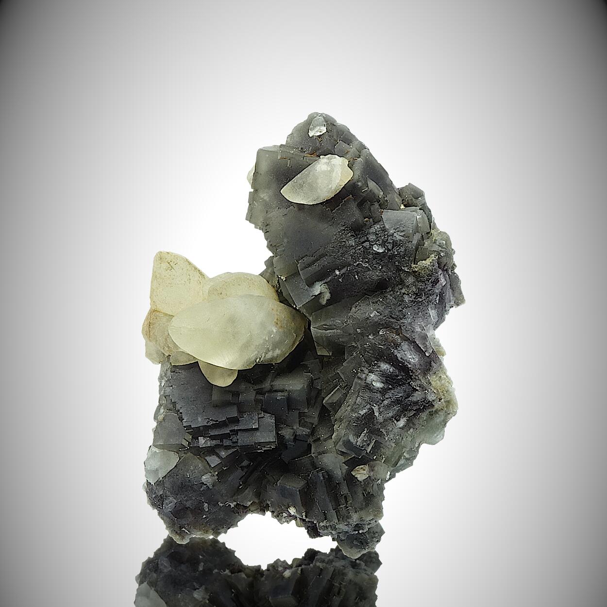 Fluorite With Calcite & Baryte