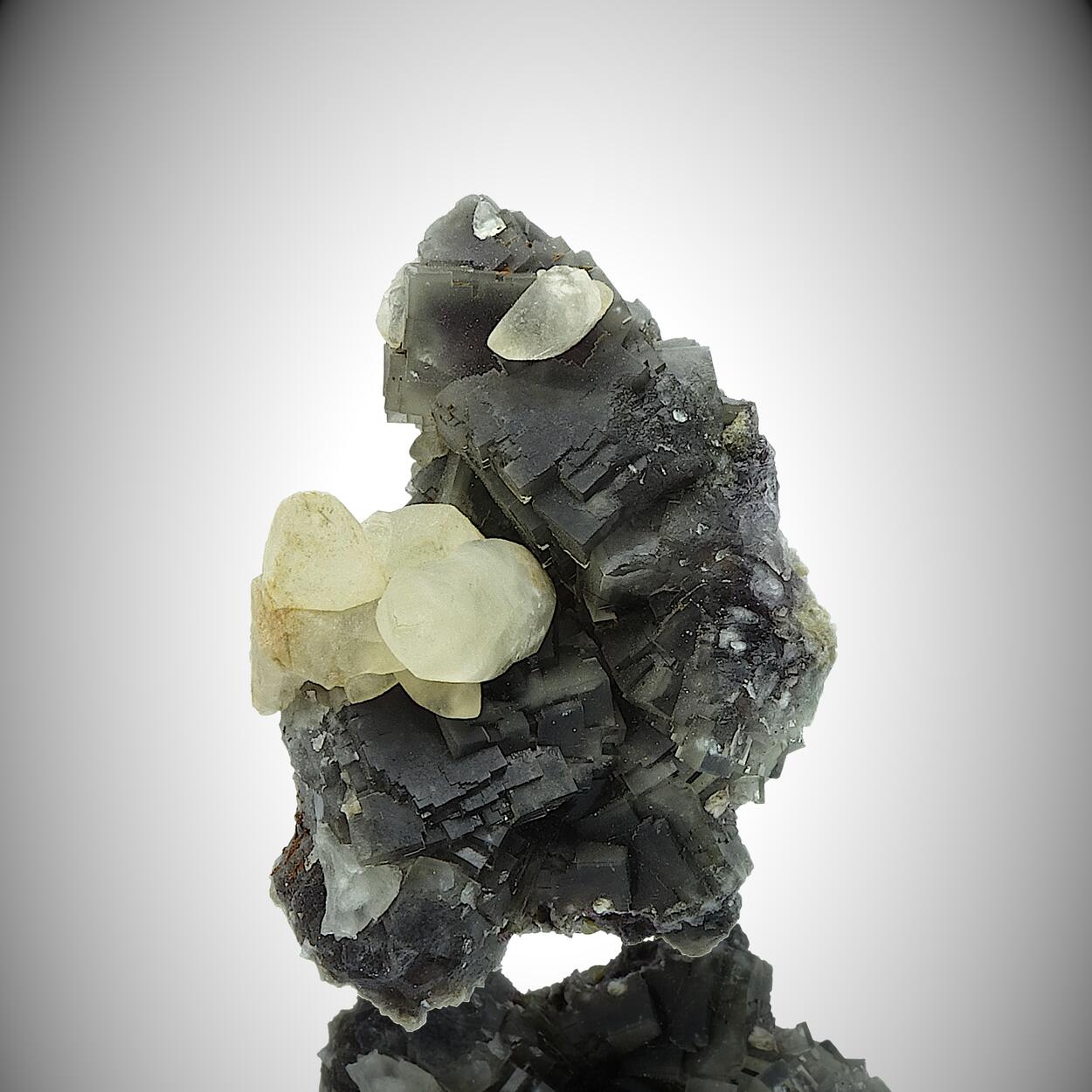 Fluorite With Calcite & Baryte