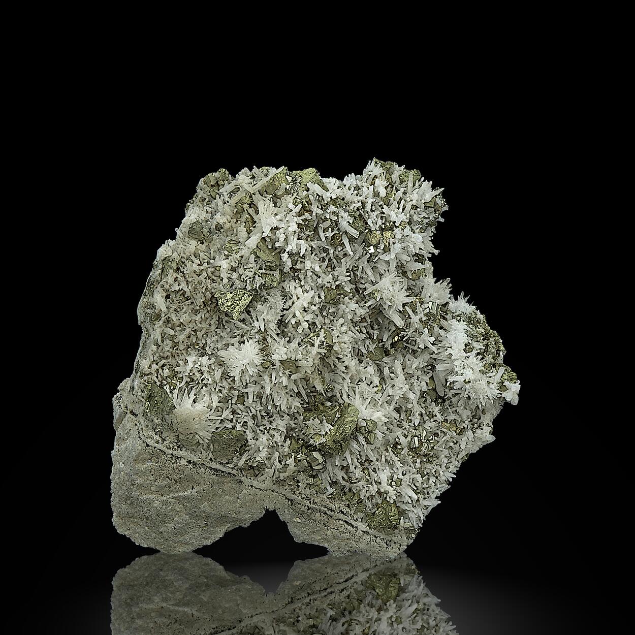 Chalcopyrite Pyrite & Rock Crystal