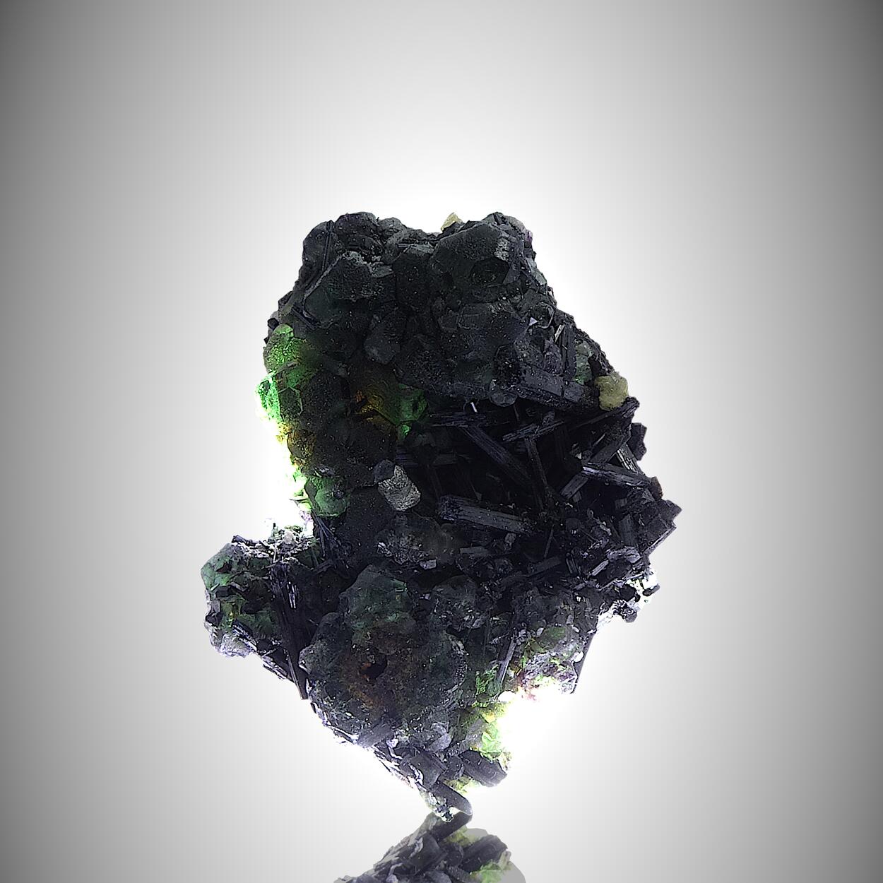 Fluorite With Schorl