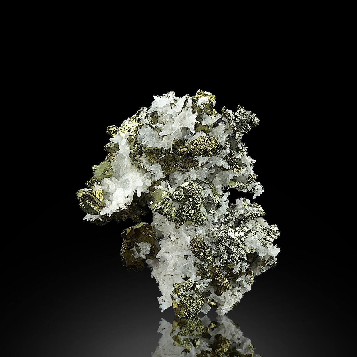 Chalcopyrite & Pyrite & Rock Crystal