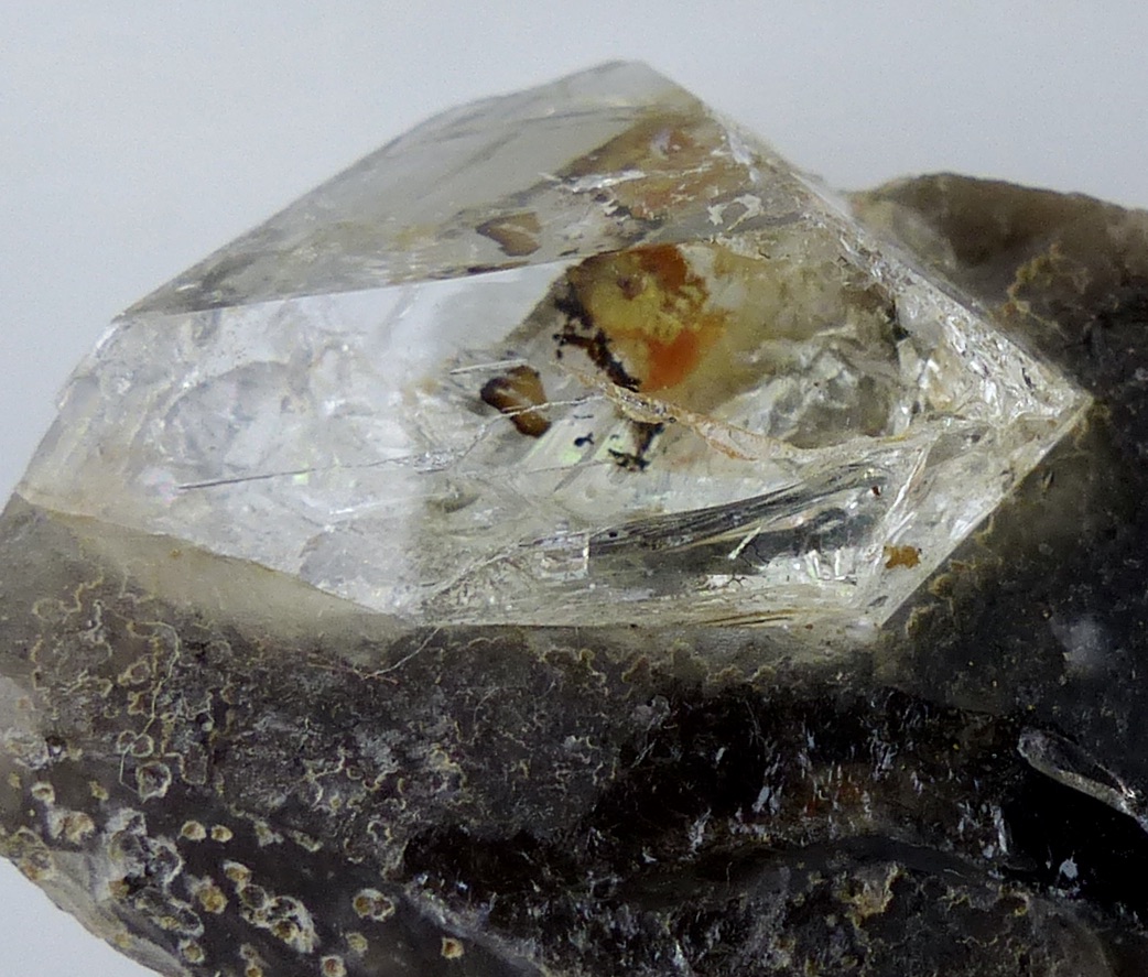 Topaz & Schorl On Smoky Quartz