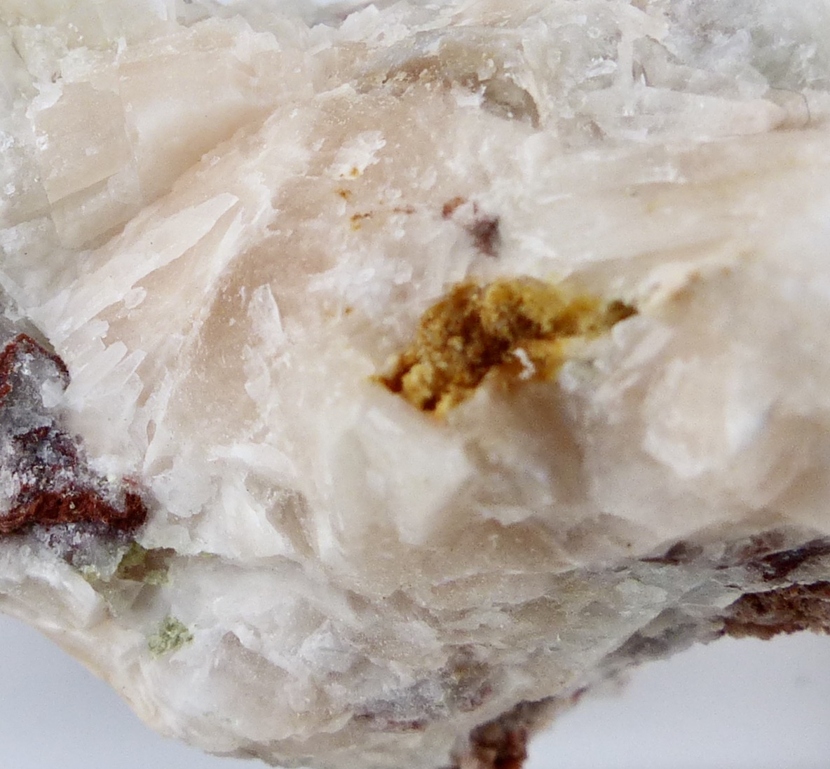 Native Sulphur On Baryte