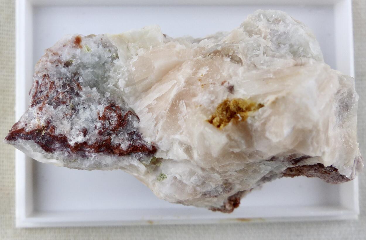 Native Sulphur On Baryte