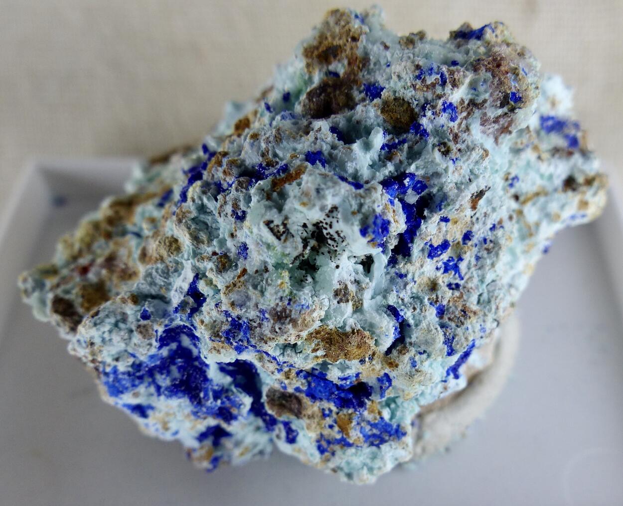 Azurite & Adamite & Aurichalcite