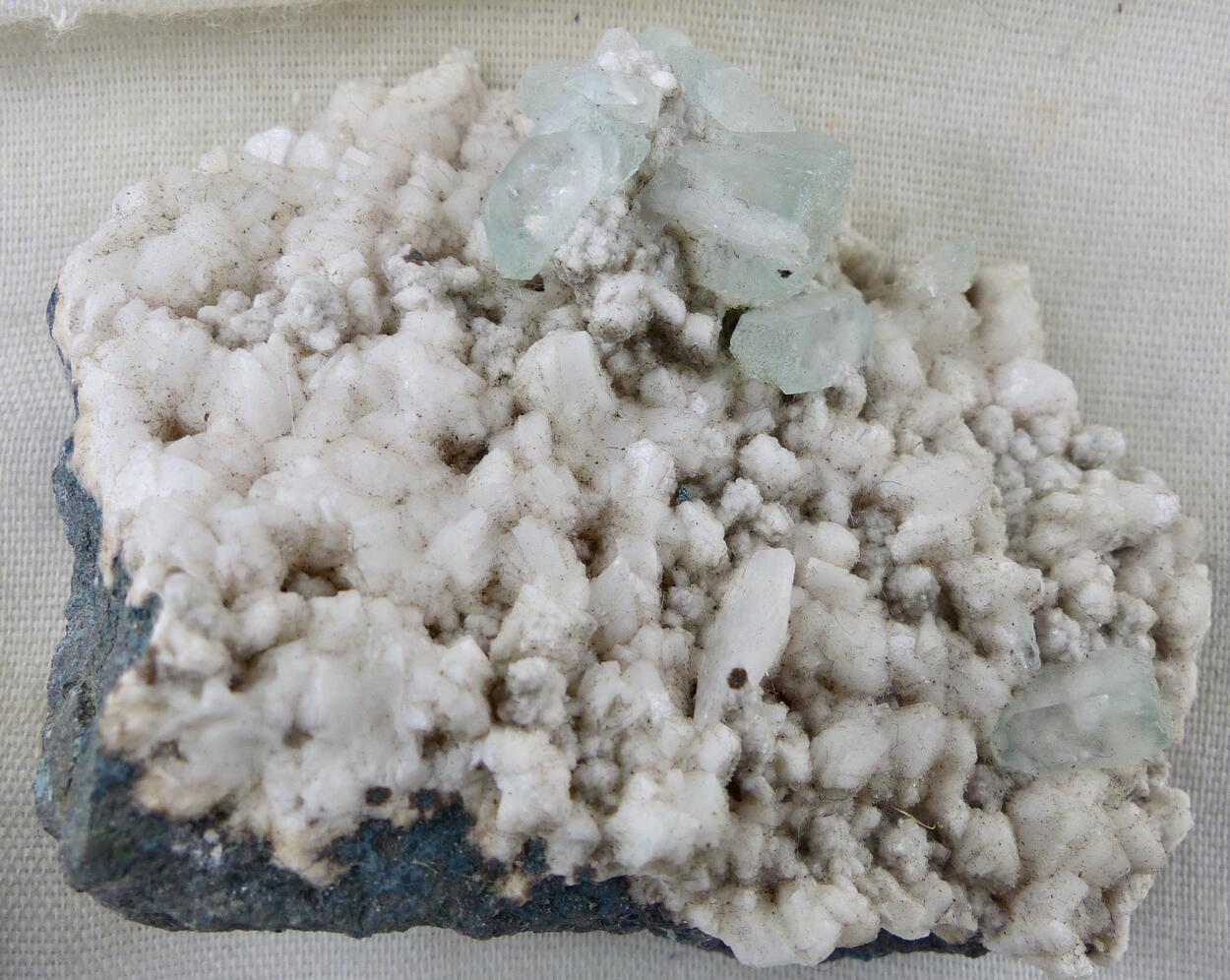 Apophyllite On Stilbite