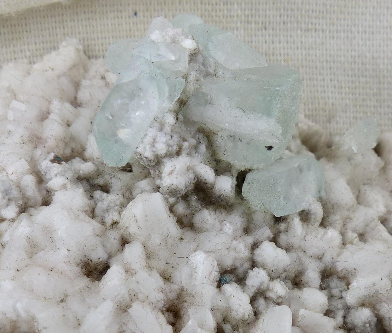 Apophyllite On Stilbite