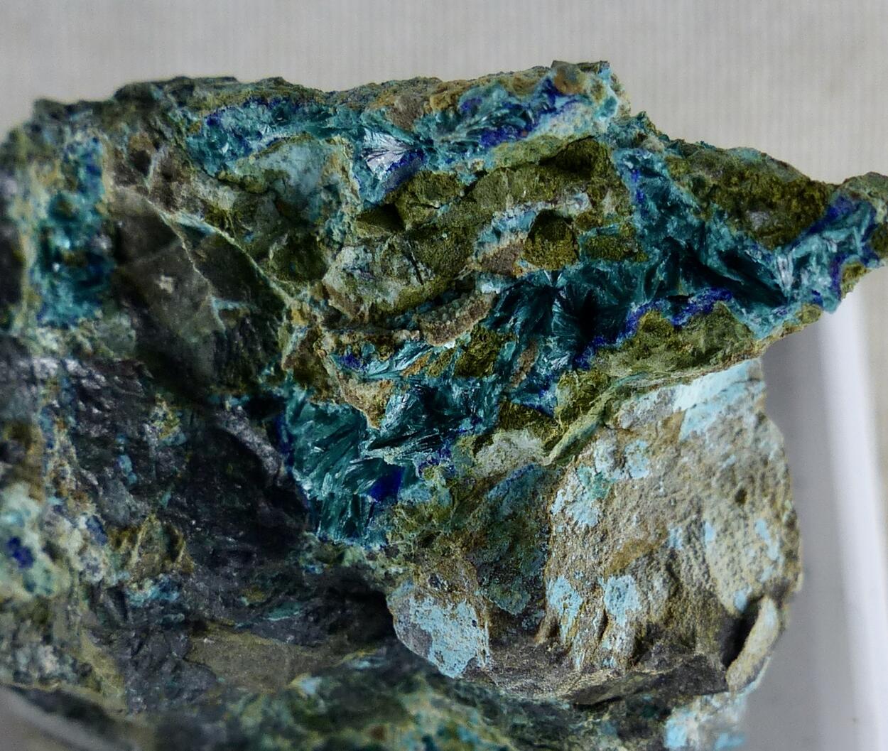 Tangdanite & Azurite & Parnauite