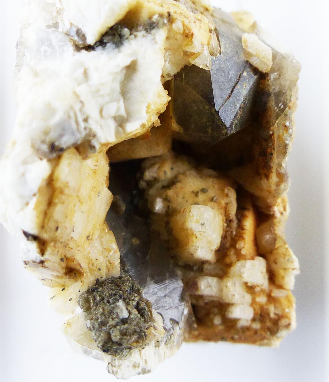 Albite & Smoky Quartz & Fluorite