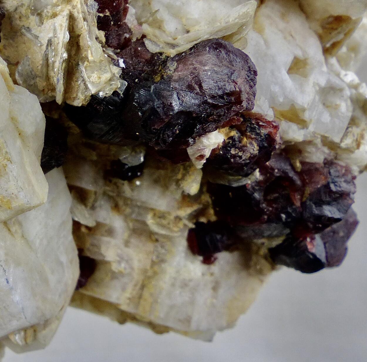 Spessartine & Schorl On Feldspar