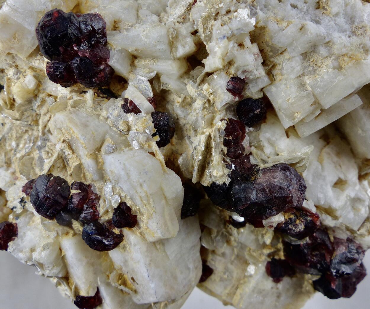 Spessartine & Schorl On Feldspar