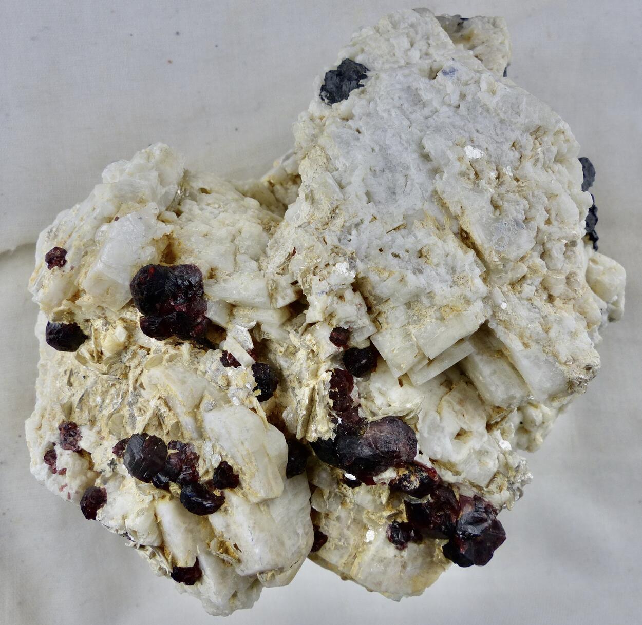 Spessartine & Schorl On Feldspar