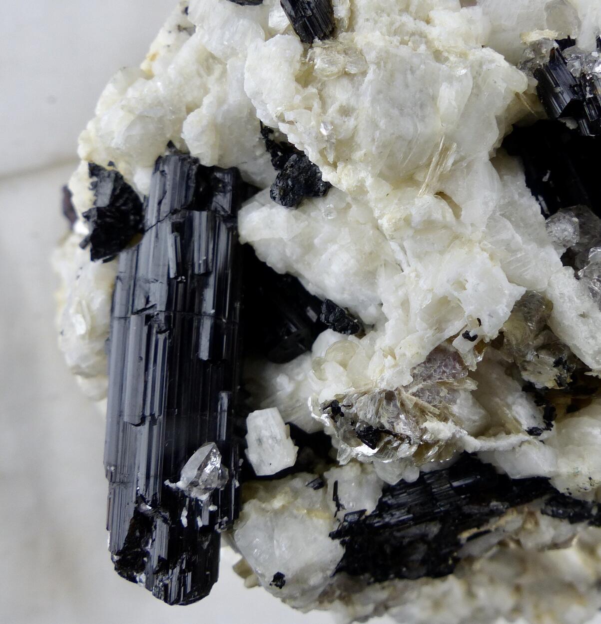 Spessartine & Schorl On Feldspar