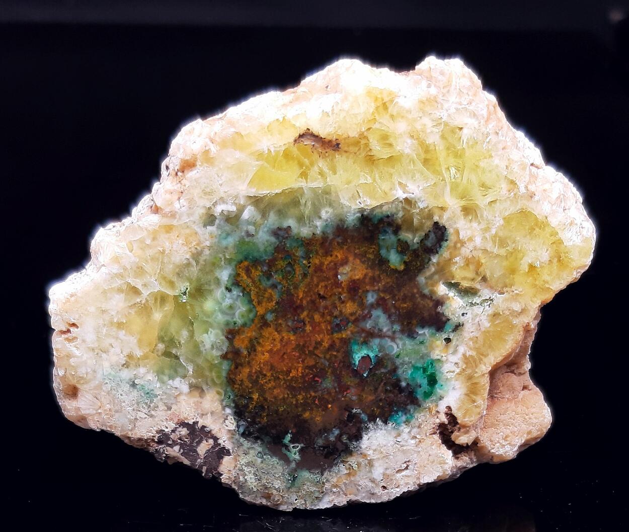 Native Copper Cuprite Prehnite & Chrysocolla