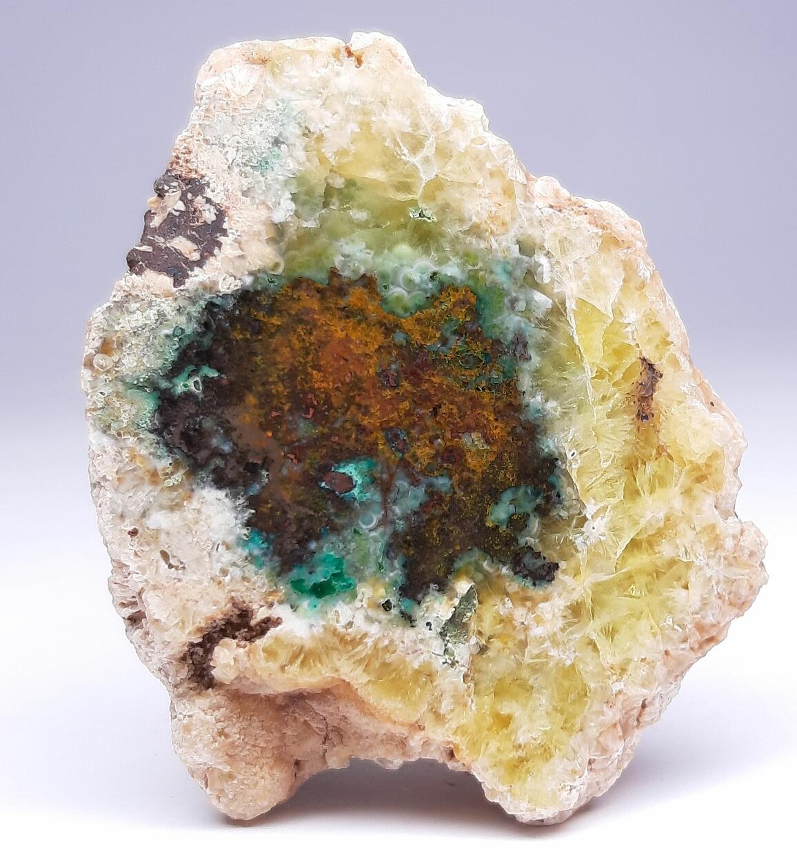 Native Copper Cuprite Prehnite & Chrysocolla